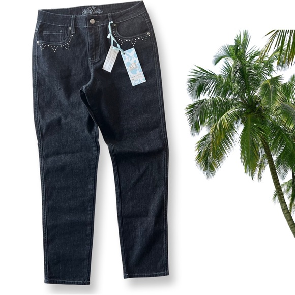 Retro Dark Wash RVT Mom Jeans NWOT Size 16 1/2 - Picture 13 of 13